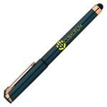 Islander Pearl Rose Gold Stylus Gel Pen - ColorJet - Navy Blue