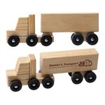  Items Wooden Semi Truck