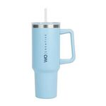 Izzy 40 oz. Steel/PP Travel Mug - Light Blue