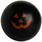 Jack-O-Lantern Ball Squeezies® Stress Reliever - Black