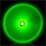 Jade Green Flashing LED Light Up Glow Circle Blinky -  