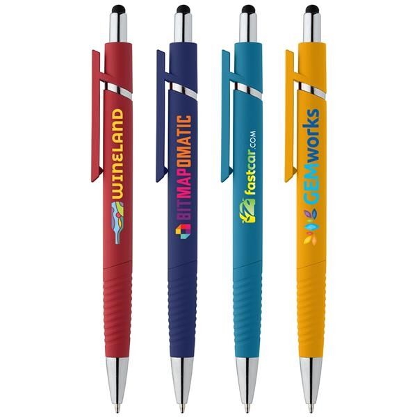 Main Product Image for Aviator Softy Brights Pen w/ Stylus - ColorJet