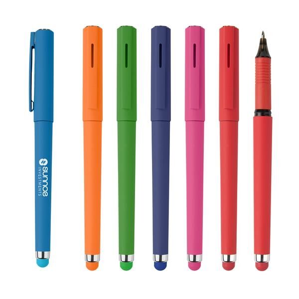 Main Product Image for Custom Printed Jazzy Gel Pen With Stylus