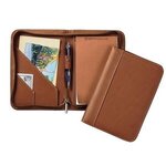 Jeffereson Zippered Jr. Padfolio - Tan