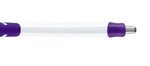 Jester Retractable Ballpoint Pen - White-purple