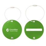 Jet Setter Aluminum Luggage Tag - Metallic Lime