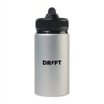 Jett Aluminum Straw Lid Hydration Bottle - 16 Oz. - Silver