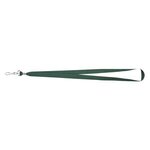 JH Polyester Lanyard With J-Hook - Forest Green