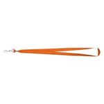 JH Polyester Lanyard With J-Hook - Orange