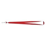 JH Polyester Lanyard With J-Hook - Red