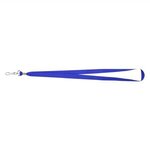 JH Polyester Lanyard With J-Hook - Royal Blue