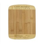 "Joaquin" Two - Tone Bamboo Cutting Board with White Gift Box -  
