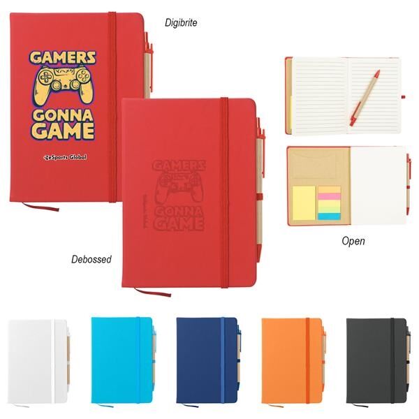 Main Product Image for Custom Printed Journal Notebook With Sticky Notes & Flags