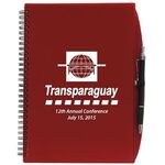 Journal with Pen - Translucent Red