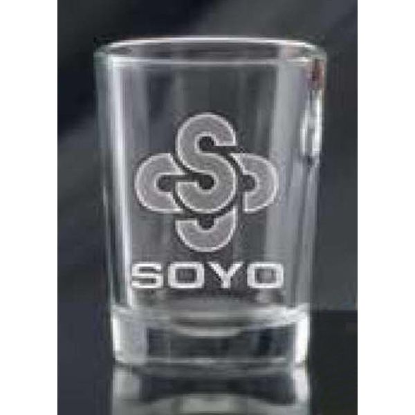 Main Product Image for Shooter Glass Large Deep Etched 4 Oz
