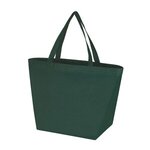 Julian - Non-Woven Shopping Tote Bag - Metallic imprint - Forest Green