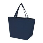 Julian - Non-Woven Shopping Tote Bag - Metallic imprint - Navy Blue