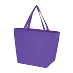 Julian - Non-Woven Shopping Tote Bag - Metallic imprint - Purple