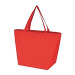 Julian - Non-Woven Shopping Tote Bag - Metallic imprint - Red