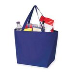 Julian - Non-Woven Shopping Tote Bag - Metallic imprint - Royal Blue