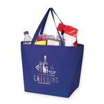 Julian - Non-Woven Shopping Tote Bag - Metallic imprint - Royal Blue