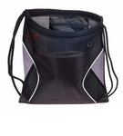 Jumbo Globetrotter Drawstring Bag - Black