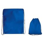 Jumbo Nonwoven Drawstring Cinch-Up Backpack - Reflex Blue