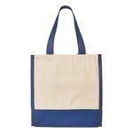 Junior Mini Cotton Box Tote - Blue-navy