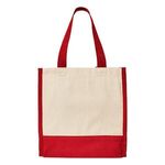 Junior Mini Cotton Box Tote - Red