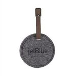 Juniper Recycled Felt Round Luggage Tag