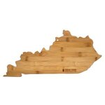 Kentucky State Shaped Bamboo Serving and Cutting Board -  