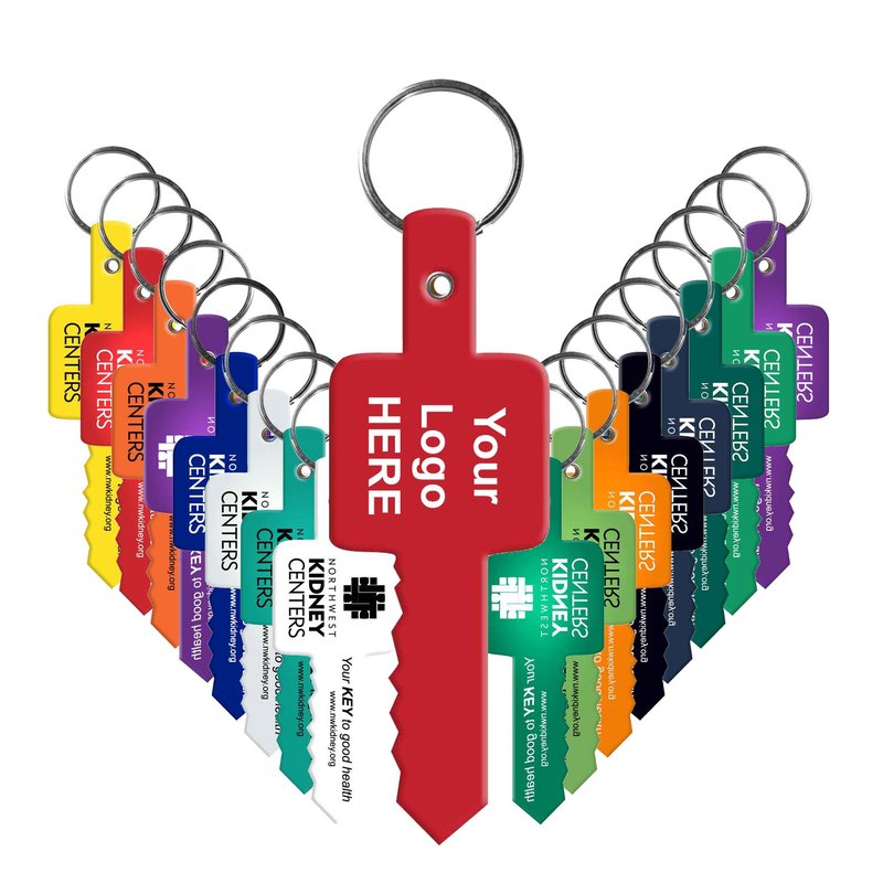 Main Product Image for Custom Printed Key Flexible Key Tag