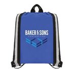 Klondike - 210D Polyester Drawstring Bag - Full Color - Blue