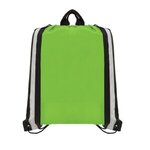 Klondike - 210D Polyester Drawstring Bag - Full Color - Green