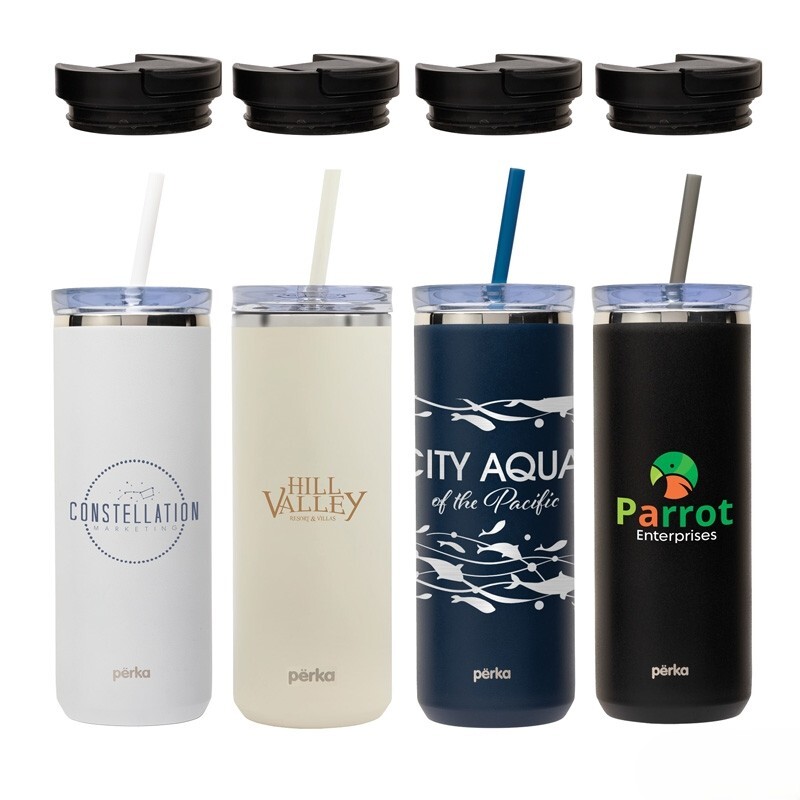 Main Product Image for Branded Perka(R) Trent Double Wall Stainless Steel Tumbler 18 Oz