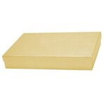 Kraft Jewelry Boxes - Gold Linen