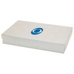Kraft Jewelry Boxes - Silver Linen