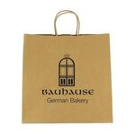 Buy Printed Kraft Paper Brown Shopping Bag - 10" x 10"