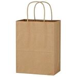Kraft Paper Brown Shopping Bag - 8" x 10-1/4" -  