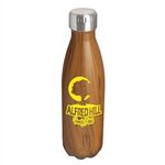 Kula - 17 oz. Woodtone Stainless Steel Bottle -  