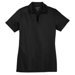 Ladies Sport-Tek PosiCharge Active Textured Polo With Embroidery - Black