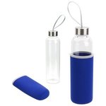 Laguna 18 oz Glass Bottle - Medium Blue