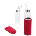 Laguna 18 oz Glass Bottle - Medium Red