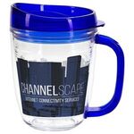 Lakeshore 12 oz Tritan™ Mug with Translucent Handle  Lid - Clear Blue