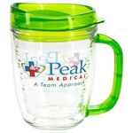 Lakeshore 12 oz Tritan™ Mug with Translucent Handle  Lid - Clear Lime Green