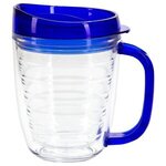 Lakeshore 12 oz. Tritan  Mug with Translucent Handle + Lid - Clear Blue