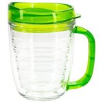 Lakeshore 12 oz. Tritan  Mug with Translucent Handle + Lid - Clear Lime Green