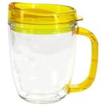 Lakeshore 12 oz. Tritan  Mug with Translucent Handle + Lid - Clear Yellow