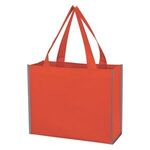 Laminated Reflective Non-Woven Shopper Bag - Red