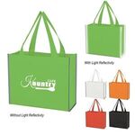 Laminated Reflective Non-Woven Shopper Bag -  